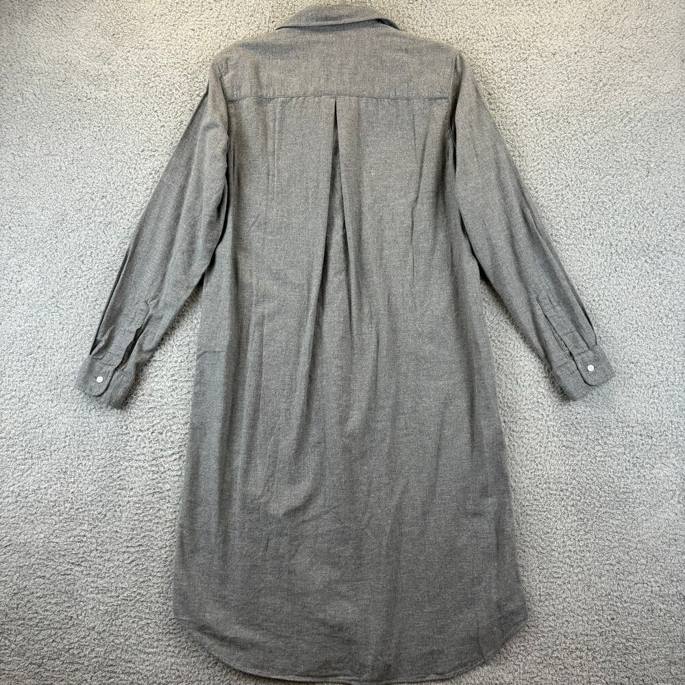 Grayson The Hero Midi Dress Small Flannel Lagenlook Cozy Cabin Casual Gray - Picture 9 of 13